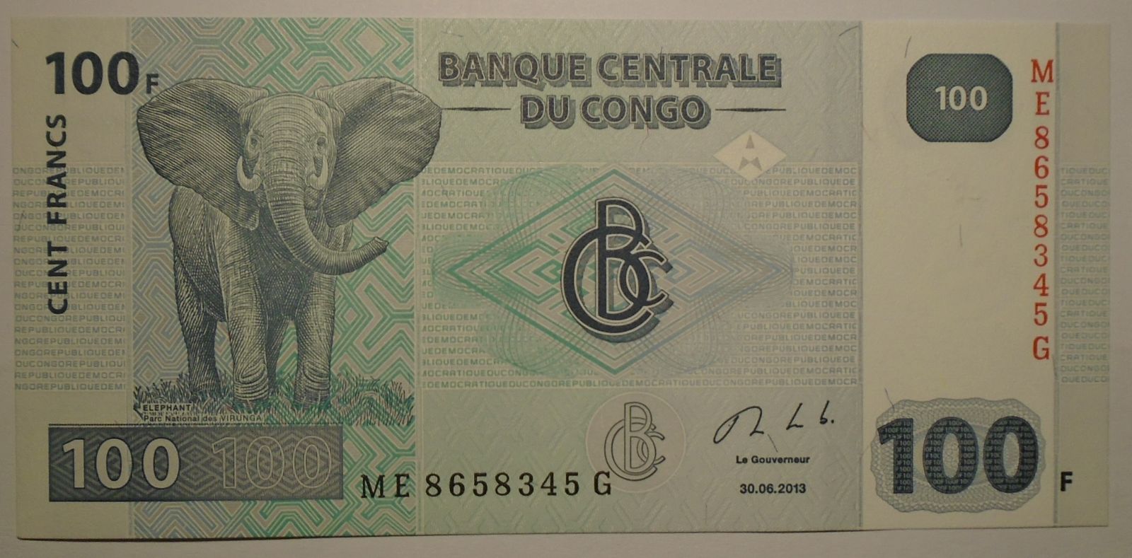 Kongo 100 Frank 2013