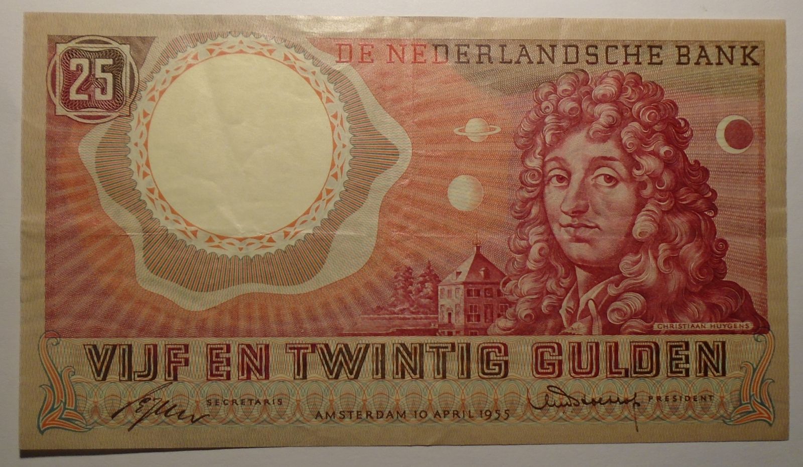 Nizozemí 25 Gulden 1955