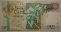 Seychelles 50 Rupií zelená pták