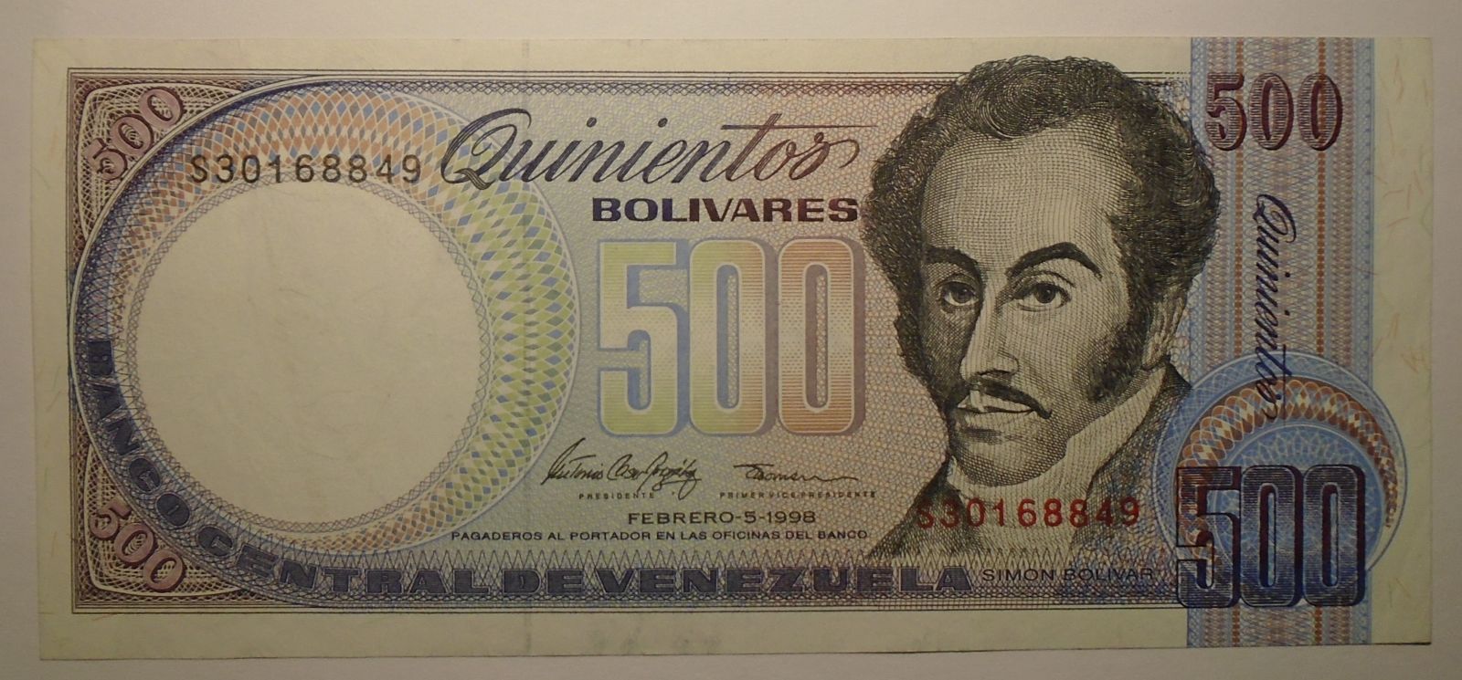 Venezuela 500 Bolívares 1998