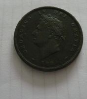1 Pence, 1825, Jiří III., Anglie