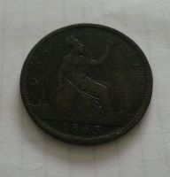 1 Penny, 1863, Viktorie, Anglie