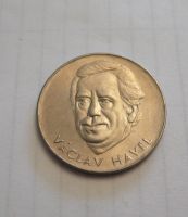 postříbřená medaile Václav Havel, ČSR