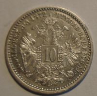 Rakousko 10 Krejcar 1872