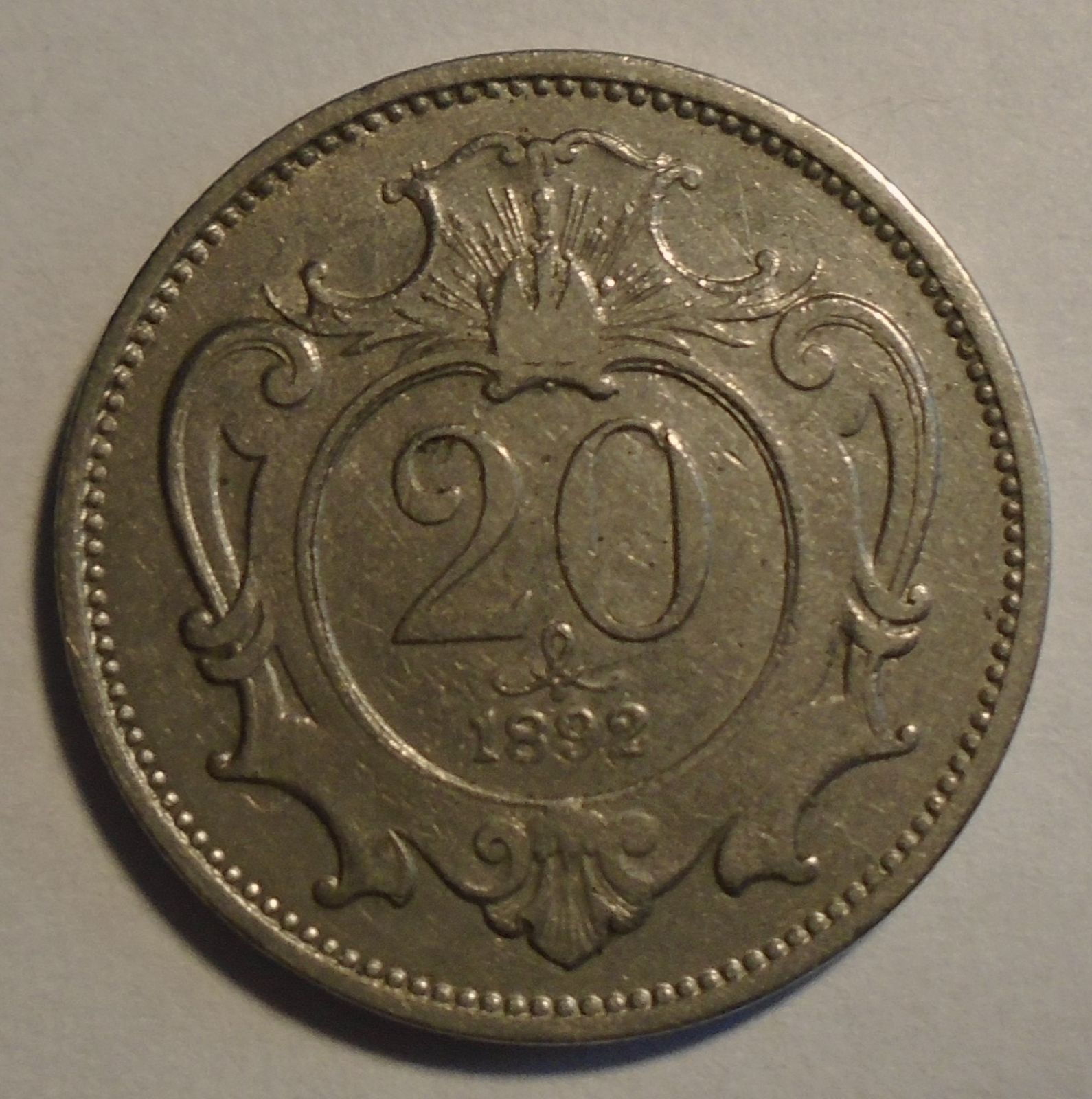 Rakousko 20 Haléř 1892