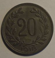 Rakousko 20 Haléř 1918