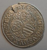Rakousko Gratz 3 Krejcar 1637