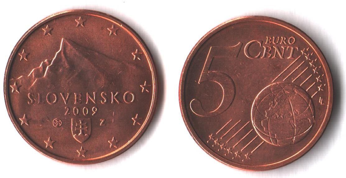 5 Euro Cent(2009-Slovensko), stav 0/0