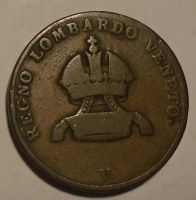 Rakousko 5 Centesimo 1822 V