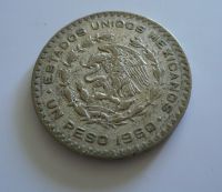 1 Peso, 1960, Ag, Mexiko