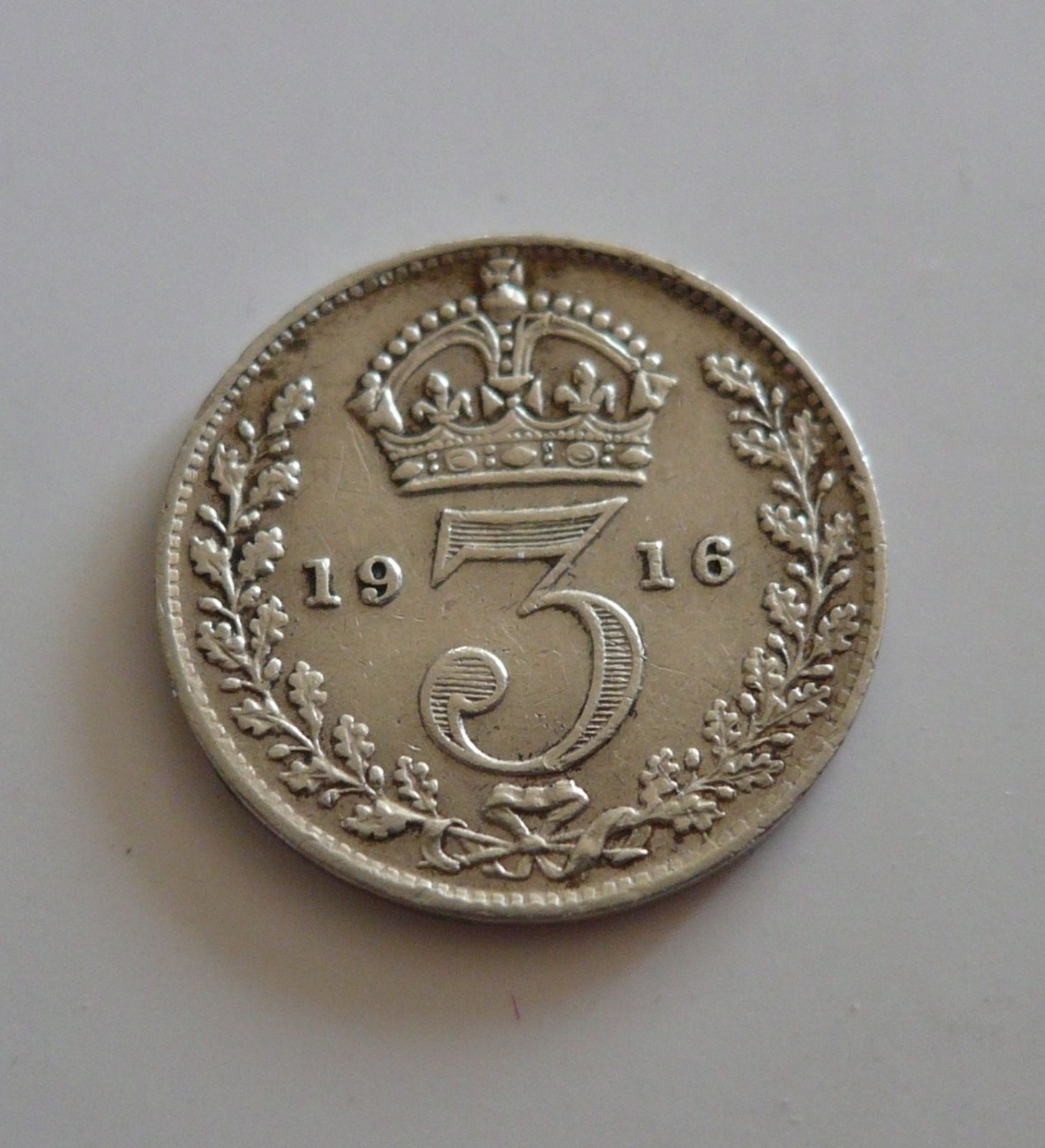 3 Pence, 1916, Anglie