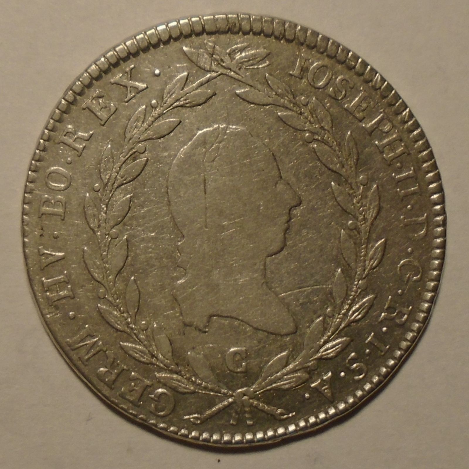 Čechy 20 Krejcar Josef II. 1783 C