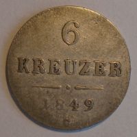 Čechy 6 Krejcar 1849