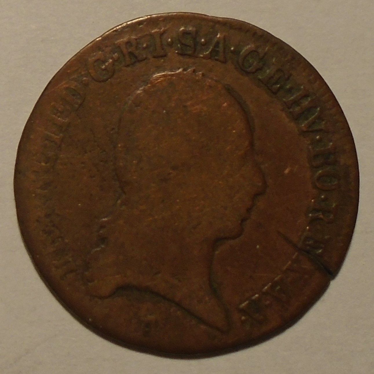 Rakousko 1/2 Krejcar František II. 1800 A
