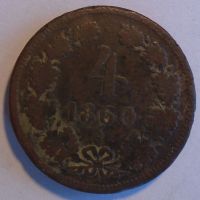 Rakousko 4 Krejcar 1860