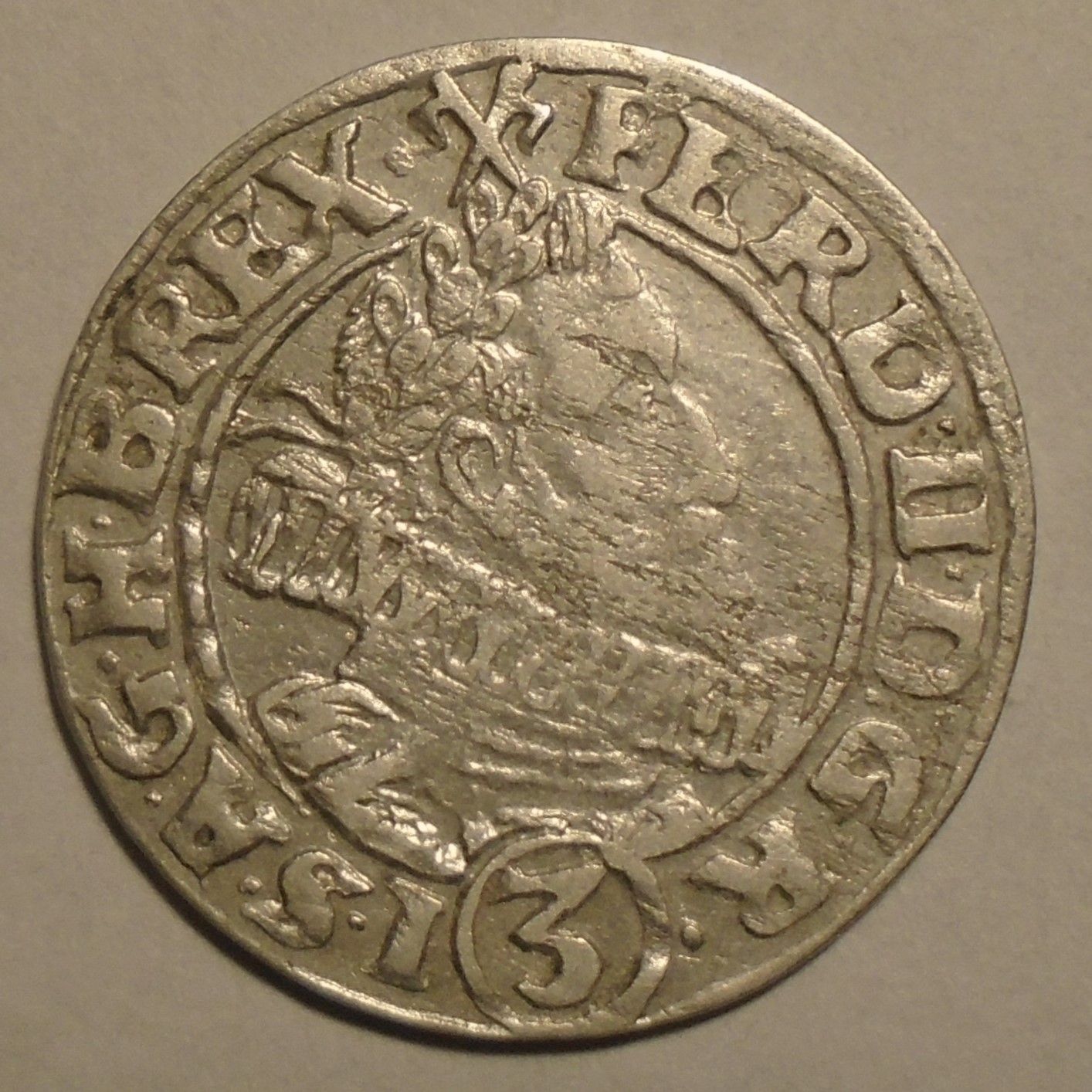Slezsko Vratislav 3 Krejcar Ferdinand II. 1630