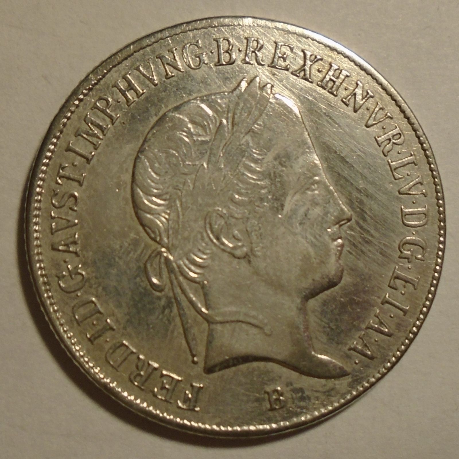 Uhry 20 Krejcar Ferdinand V. 1848 B