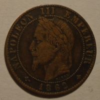 Francie 1 Cent 1862