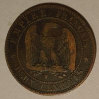 Francie 2 Cent 1854