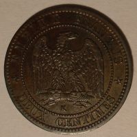 Francie 2 Cent 1862