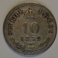 Rakousko 10 Krejcar 1859