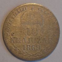 Uhry 10 Krejcar 1869