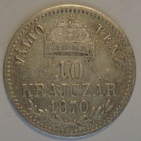 Uhry 10 Krejcar 1870