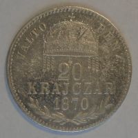 Uhry 20 Krejcar 1870