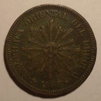 Urugay 2 Cent 1869