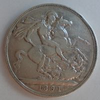 Velká Británie 1 Crown Viktorie 1891
