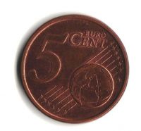5 Euro Cent(2002-Itálie), stav 1-/2+