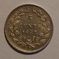 Holandsko 5 Cent 1863