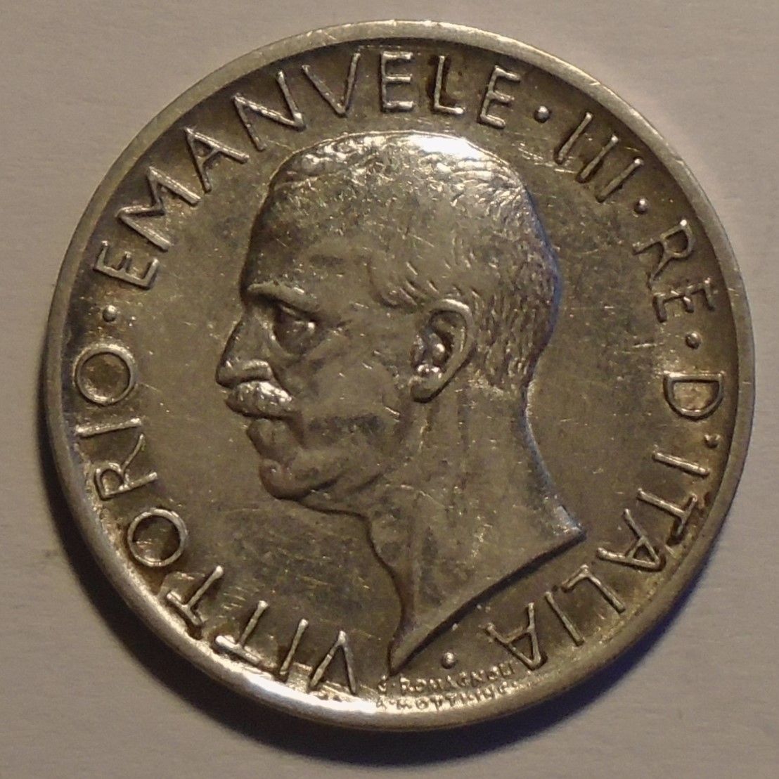 Itálie 5 Lir 1927