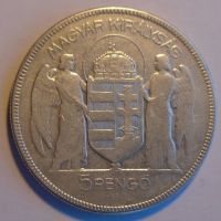Maďarsko 5 Pengo 1930 Ag Horty
