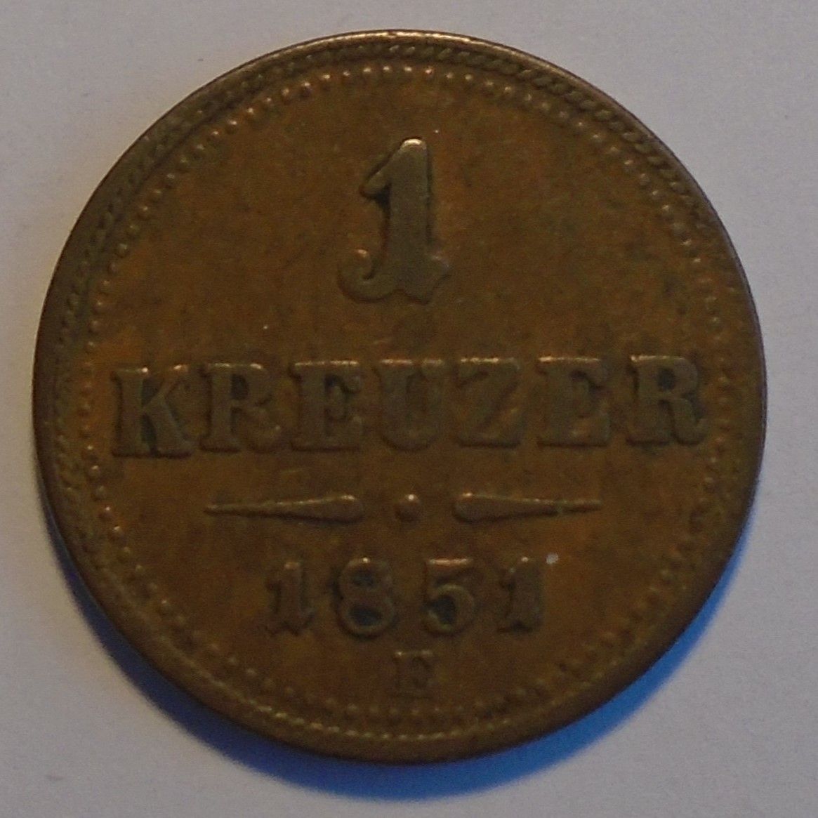 Rakousko 1 Krejcar 1851 E