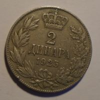 Srbsko 2 Dinár 1925