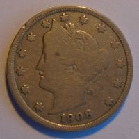 USA 5 Cent 1908