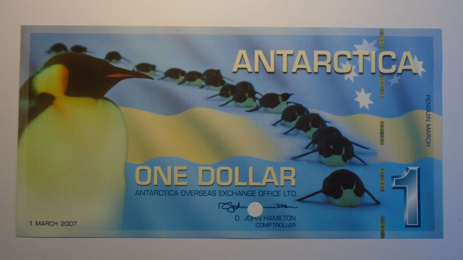 Antarktida 1 Dollar 2007