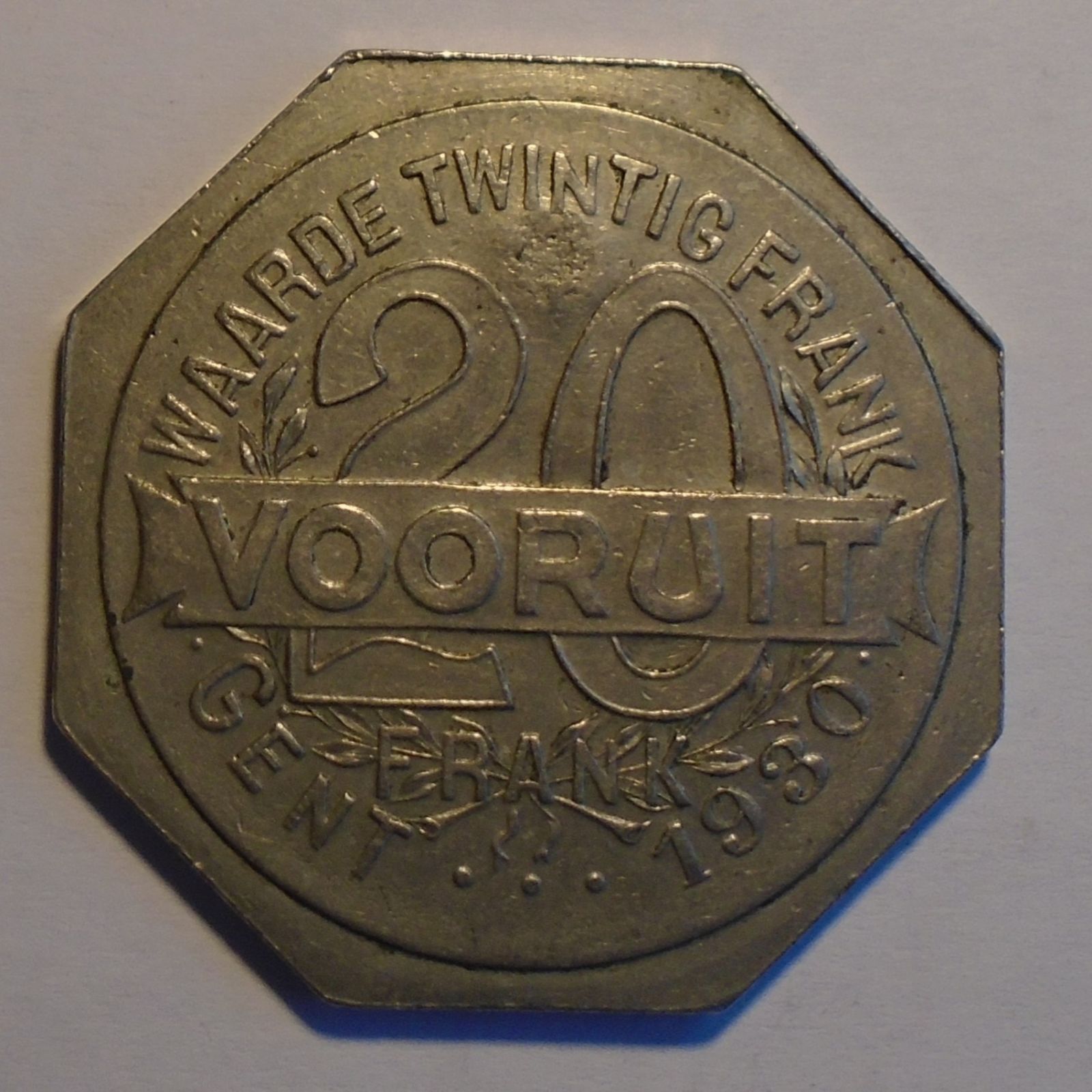 Belgie Gent 20 Frank 1930