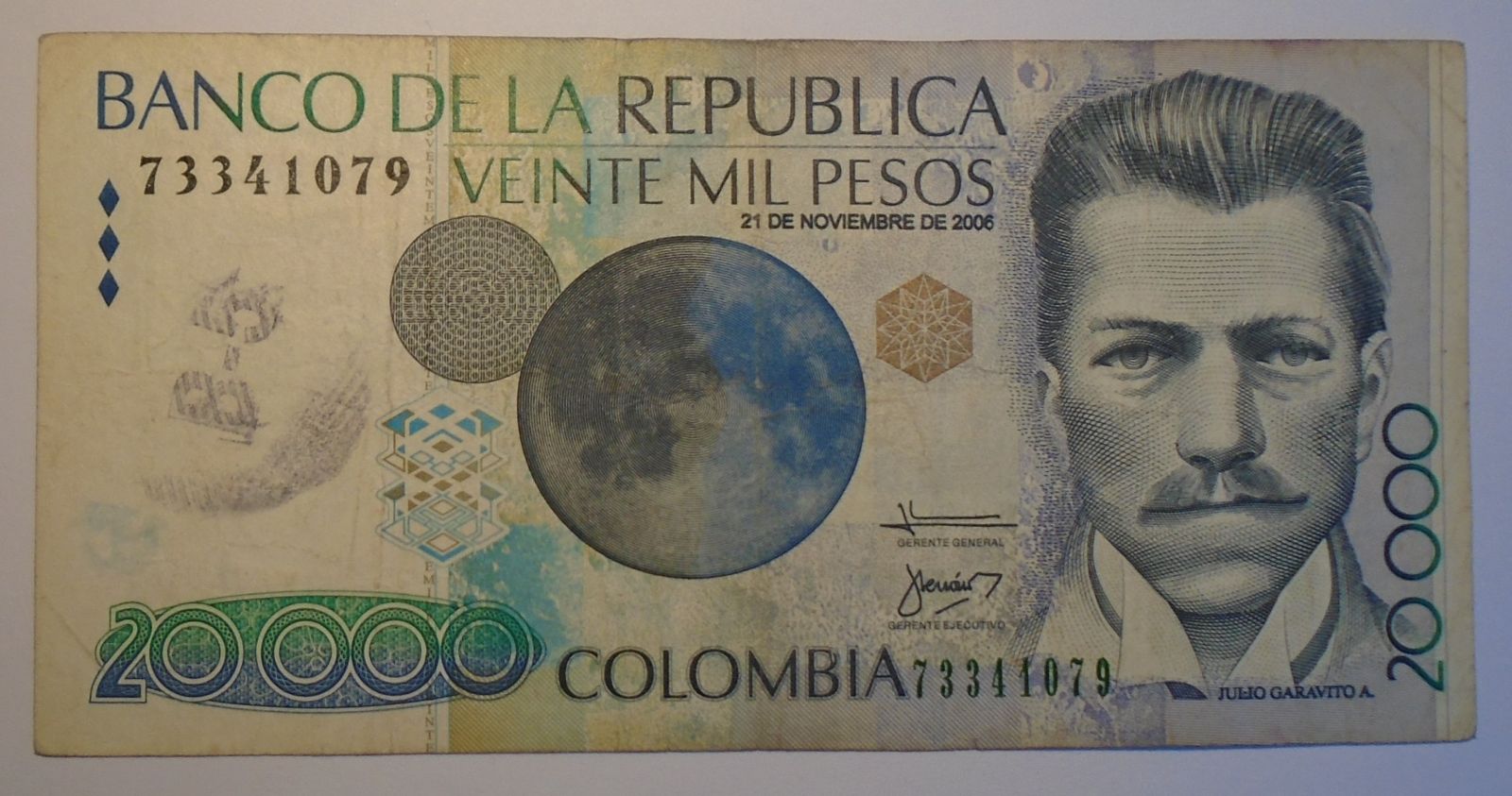 Kolumbie 20000 Pesos 2006