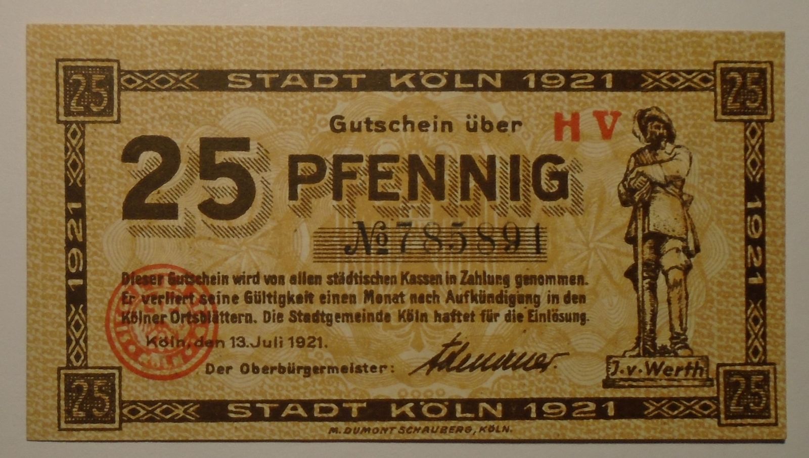 Německo 25 Pfenik 1921
