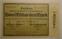 Německo 2 miliardy Marek 1923
