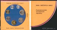 Ročníková sada oběžných mincí ČSSR (1989), stavy 0/0, poškozený obal