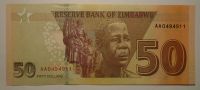 Zimbabve 50 Dollar 2020
