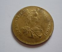 napodobenina Čtyřdukátu, Marie Terezie, žlutý kov, Rakousko