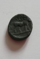 AE-15, hlava v přilbici, 350-300 př.n.l., Řecko-Mysia Parion