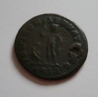 AE Antoniniánus, Dioclecián, Jupiter vlevo, 284-305, dirka, Řím císařství