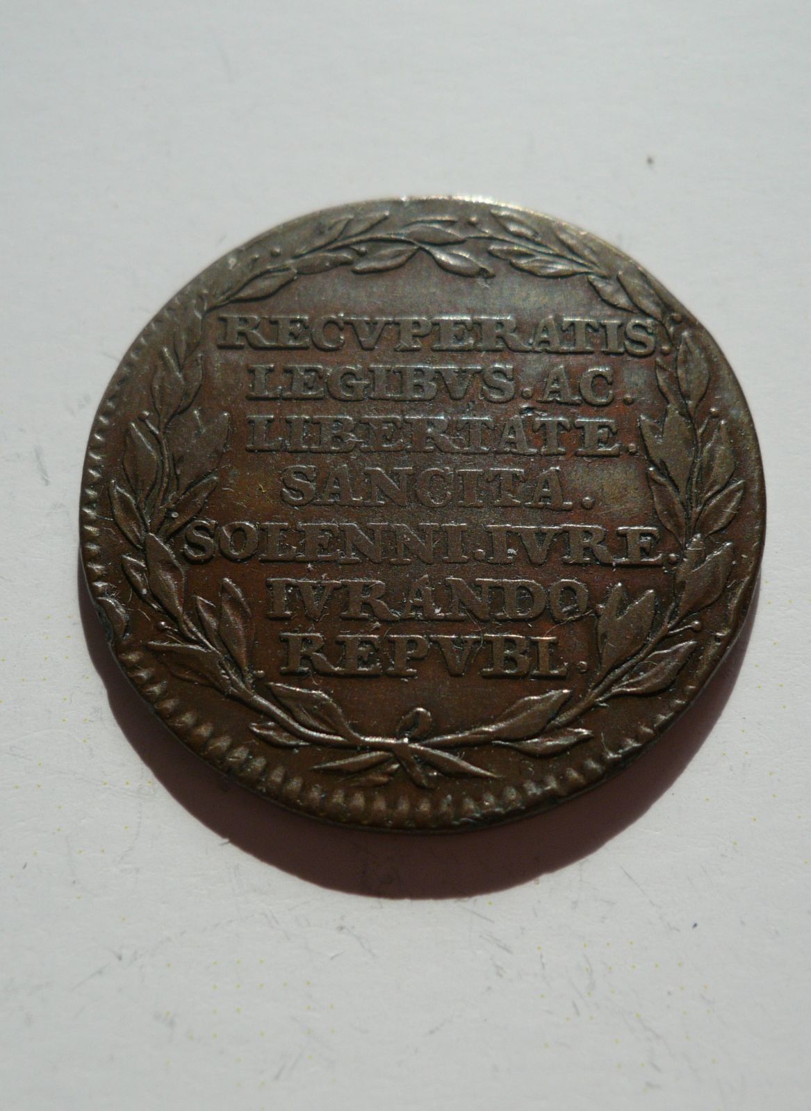 holdovací žeton, 1790, za nezávislost, Belgie