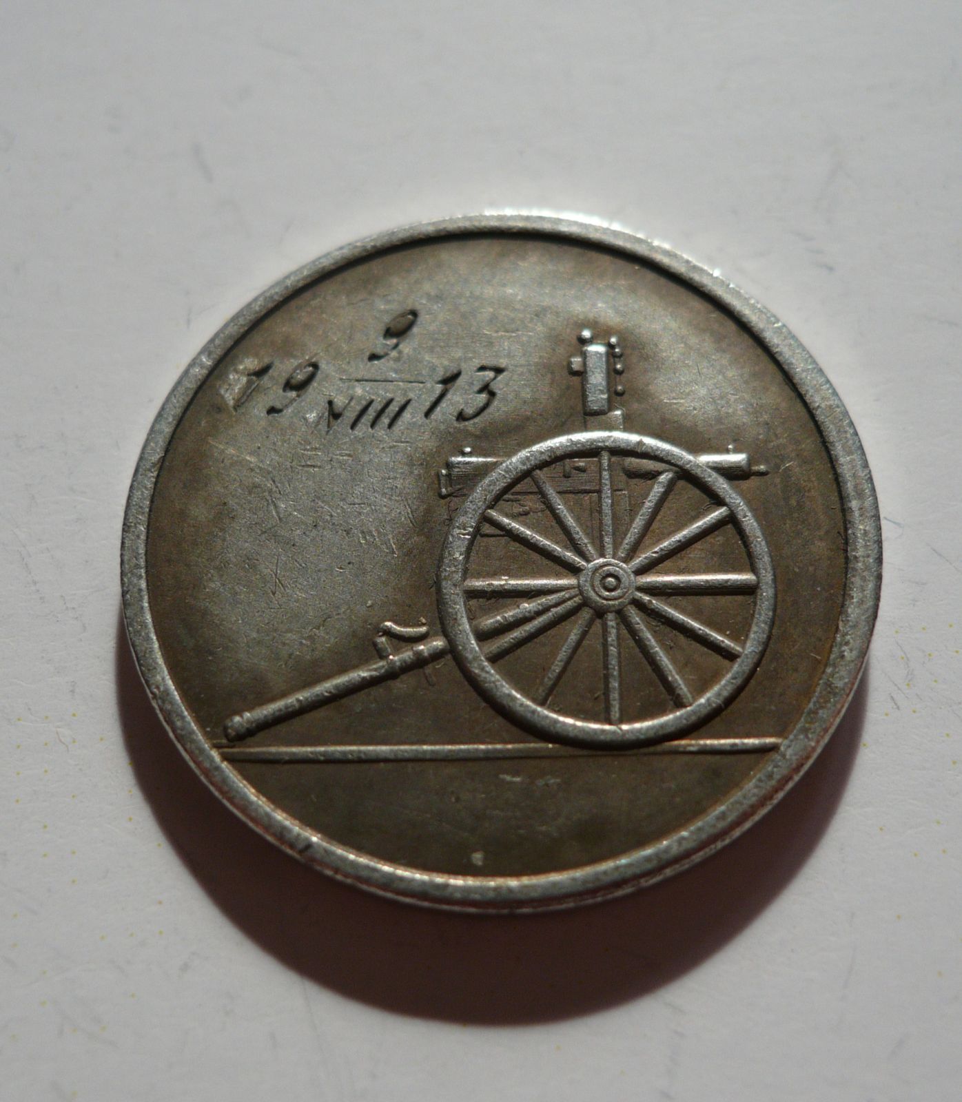 Kopie žetonu 1913, dělnické akademie, Rusko