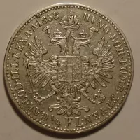 Rakousko 1/4 Zlatnik 1858 A